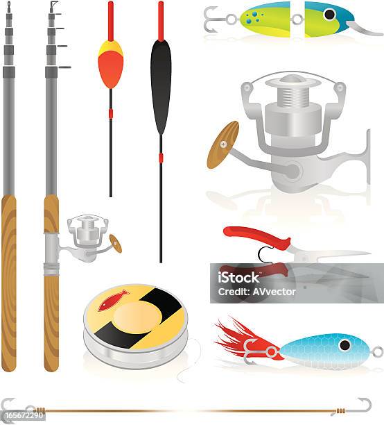 Fishing Equipment Stock Illustration - Download Image Now