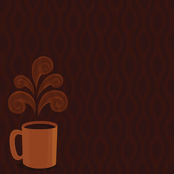 горячий напиток фоне - steam black coffee heat drink stock illustrations