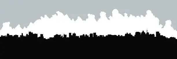 Vector illustration of Durban Skyline Silhouette