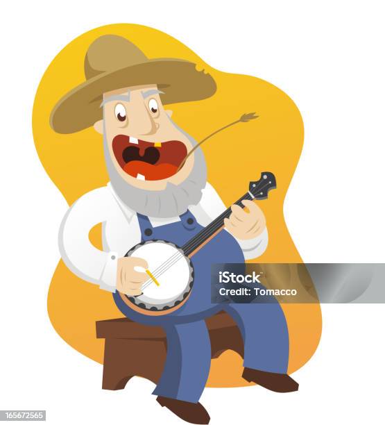 Banjo Player - Stockowe grafiki wektorowe i więcej obrazów Hillbilly - Hillbilly, Banjo, Granie