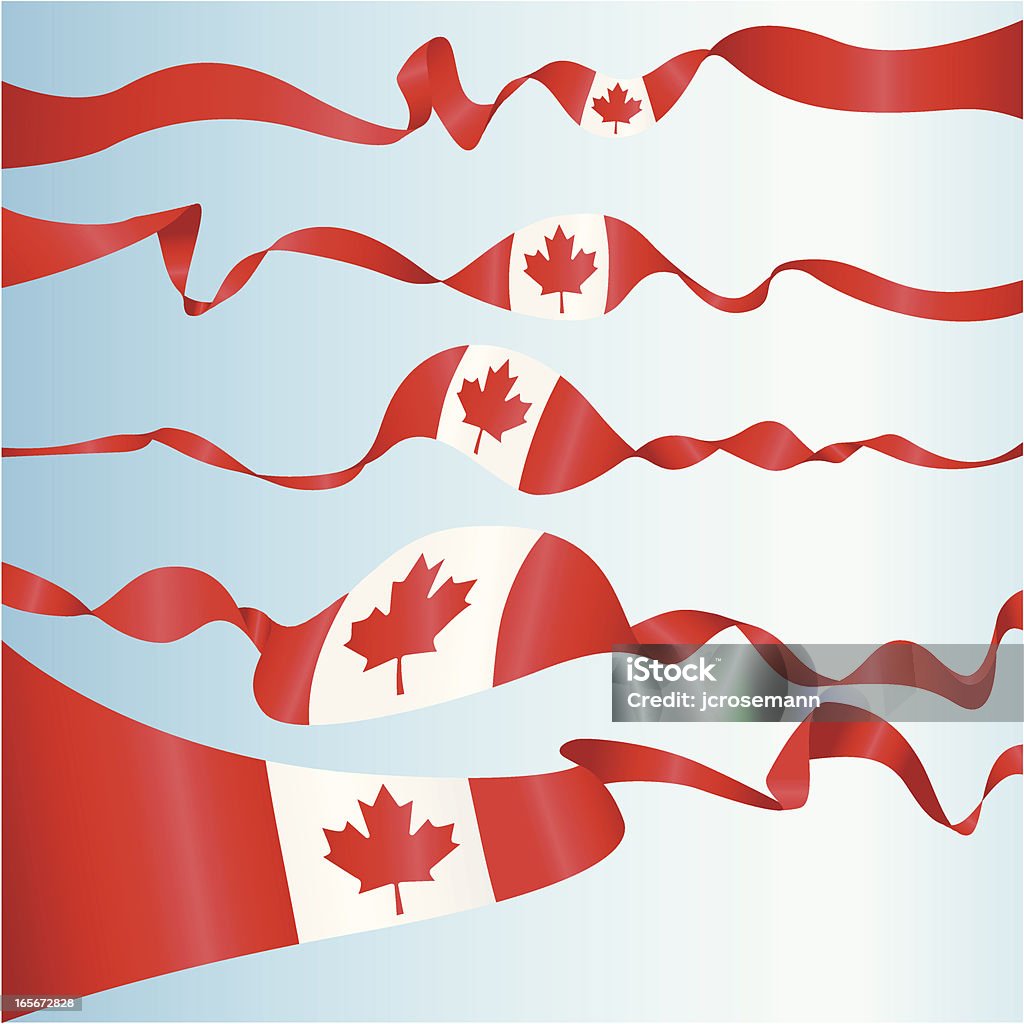 Banners canadenses - Vetor de Bandeira royalty-free