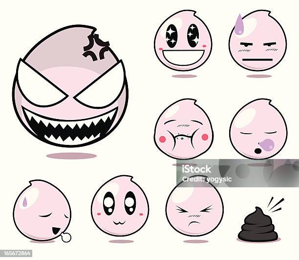 Manga Emoticons Teil 2 Stock Vektor Art und mehr Bilder von Comic - Kunstwerk - Comic - Kunstwerk, Das Böse, Emoticon