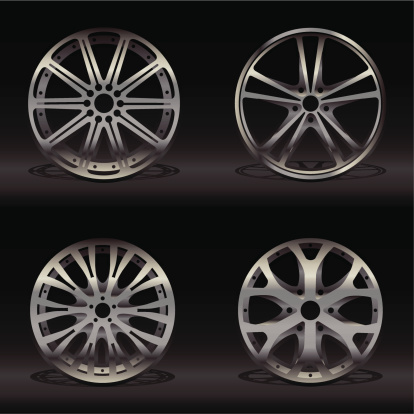 Collection of stylish Alloy Wheels.
