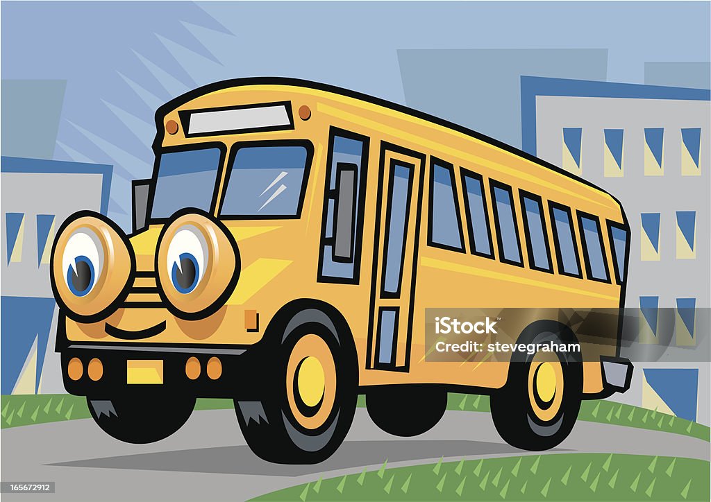 Bus scolaire - clipart vectoriel de Bus libre de droits