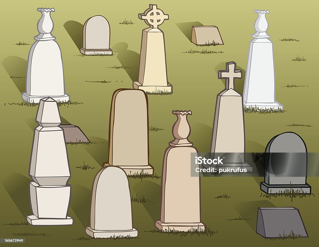 Cementerio - arte vectorial de Celebración - Acontecimiento libre de derechos