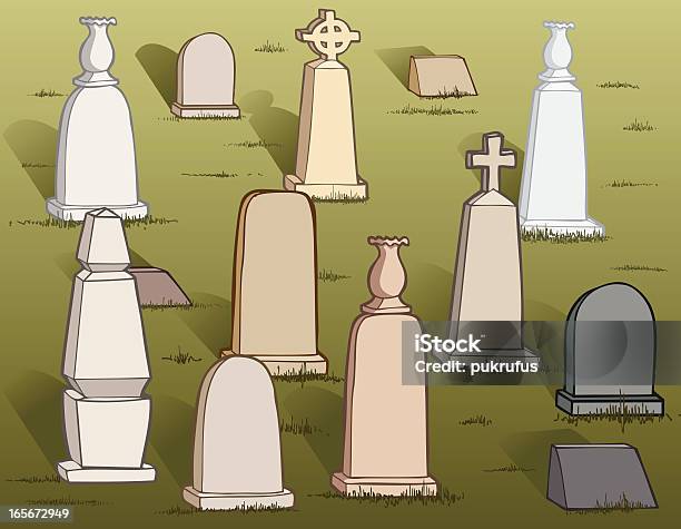 Ilustración de Cementerio y más Vectores Libres de Derechos de Celebración - Acontecimiento - Celebración - Acontecimiento, Cementerio, Espiritualidad