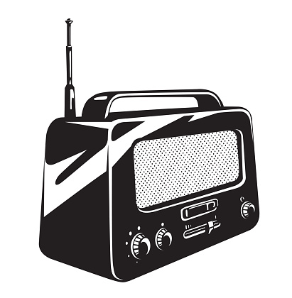 Free download of Vintage Radio Vector Graphic