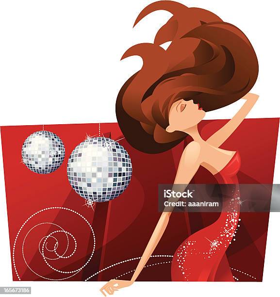 Disco Beauty Stock Illustration - Download Image Now - Diva - Human Role, Cartoon, Fun