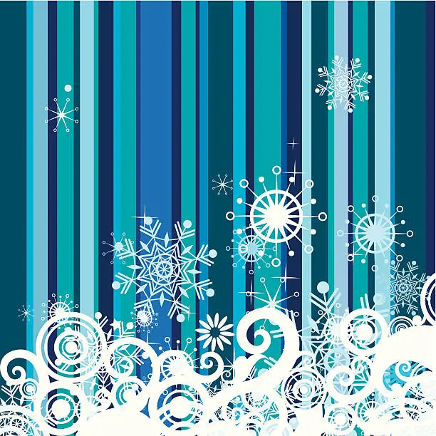 Vector illustration of Striped Christmas background