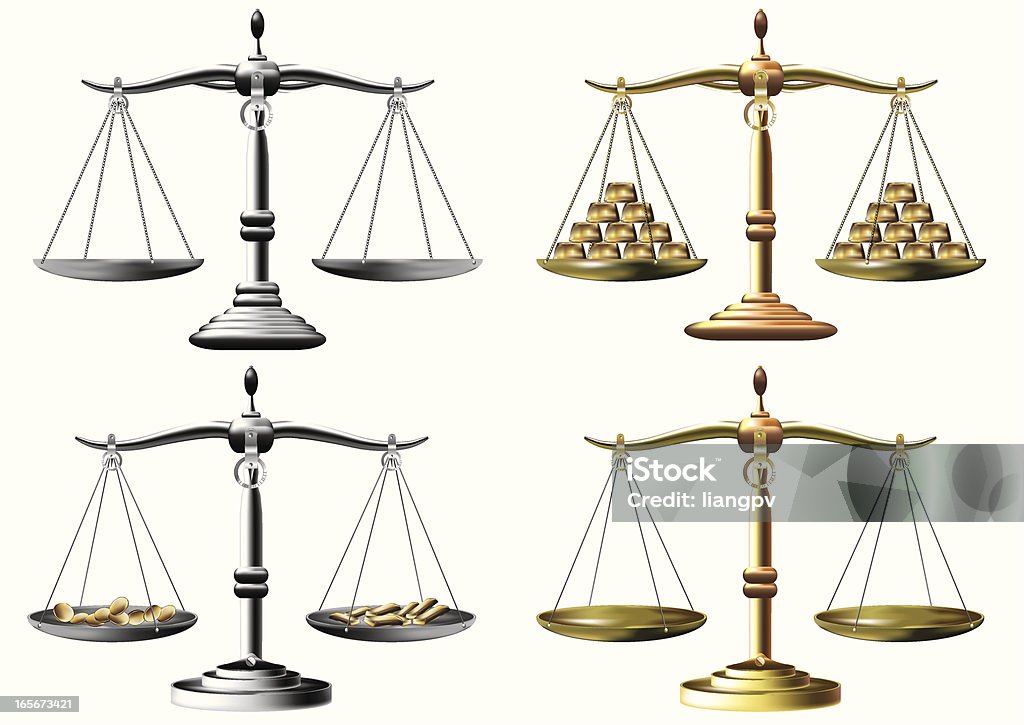 Balanças - Vetor de Balança da Justiça royalty-free