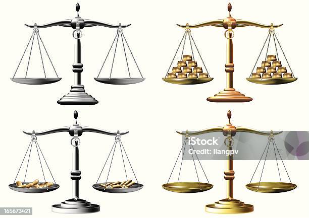 Vetores de Balanças e mais imagens de Balança da Justiça - Balança da Justiça, Balança, Justiça - Conceito