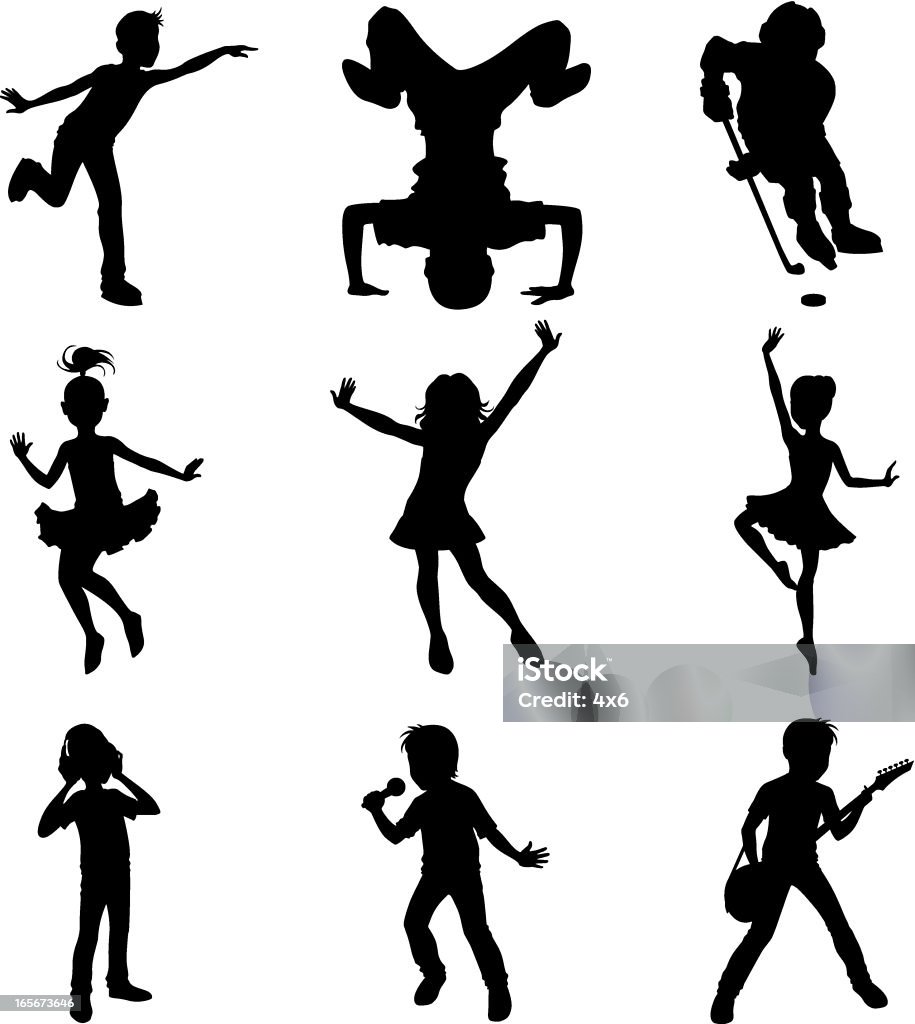 Children showing talents Children showing talentshttp://www.twodozendesign.info/i/1.png Dancing stock vector