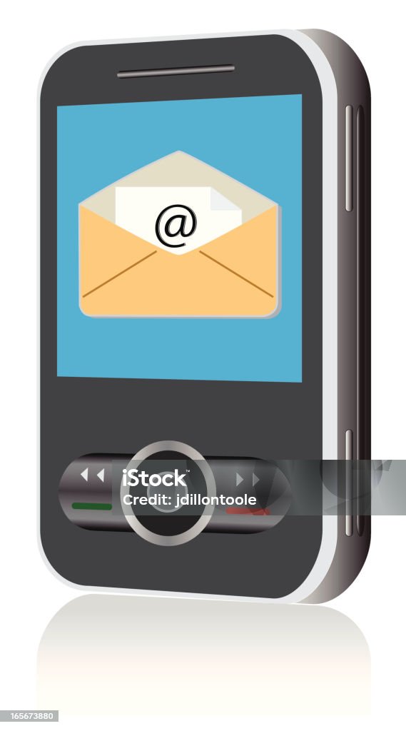 Cellular Email Vector Mobile Email Stock Illustration - Download Image Now - Communication ...