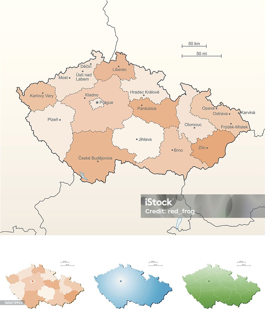 Республика Чехия - Векторная графика Иллюстрация роялти-фри