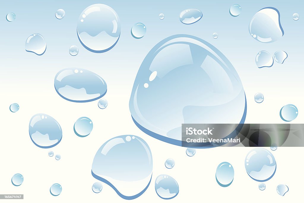 Krople wody - Grafika wektorowa royalty-free (Bez ludzi)