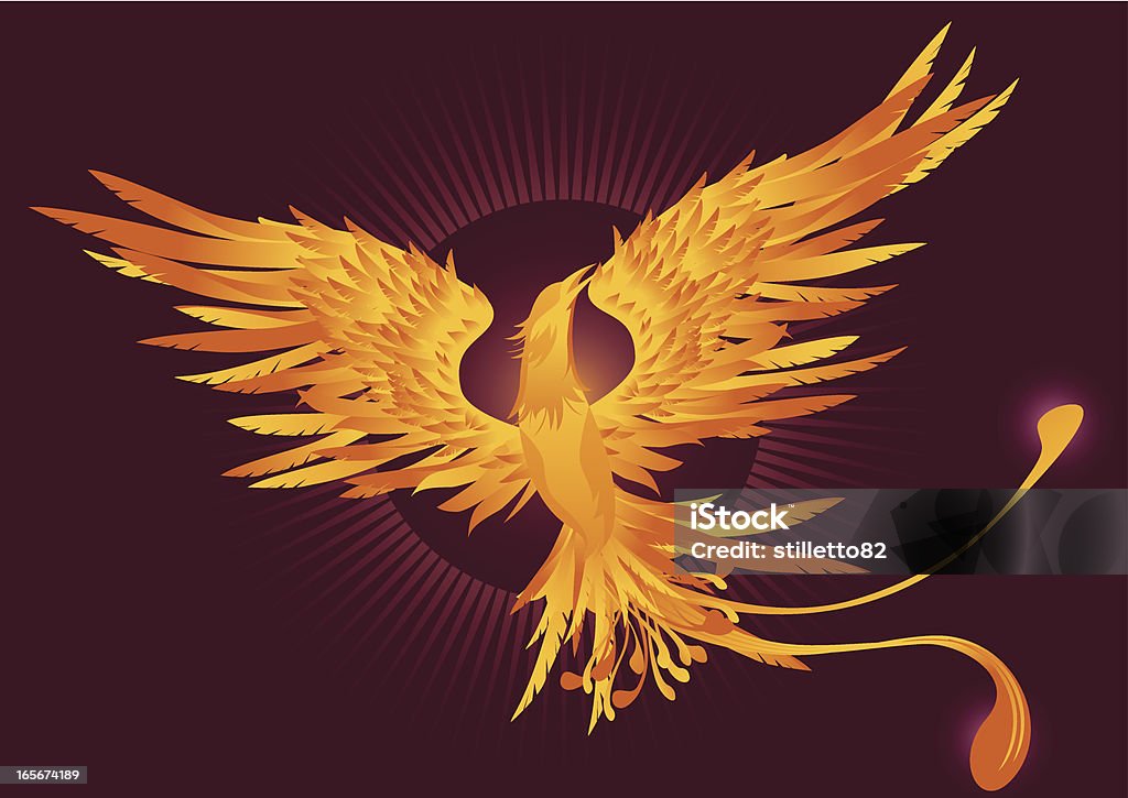 Phoenix - Grafika wektorowa royalty-free (Ptak)
