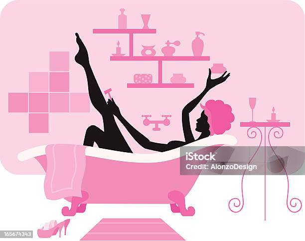 Entspannende Bad Stock Vektor Art und mehr Bilder von Alternative Behandlungsmethode - Alternative Behandlungsmethode, Badewanne, Bathroom