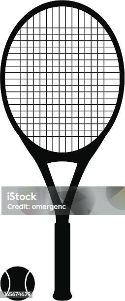 Tennis Racket Stock Illustration - Download Image Now - Tennis Racket, Black Color, Computer Graphic