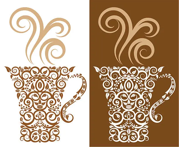 Vector illustration of Coffee or Tea