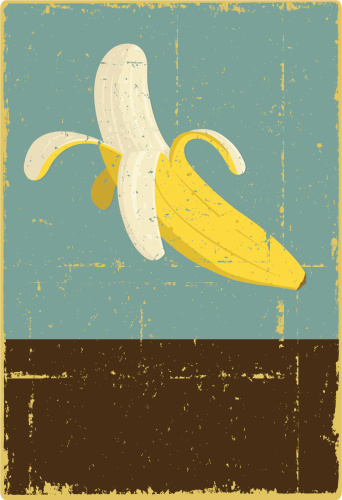 Grunge Banana Sign