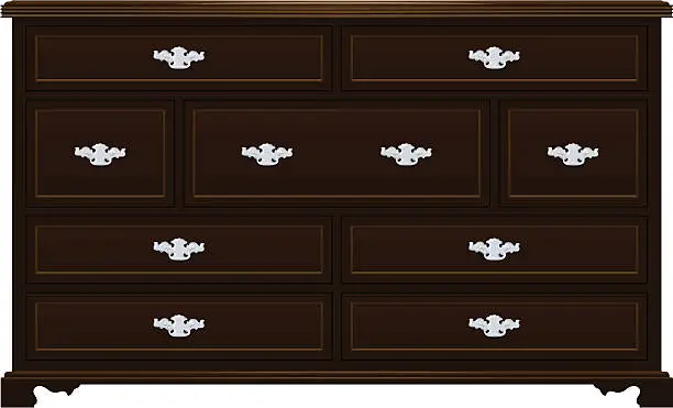 Vector illustration of Dresser