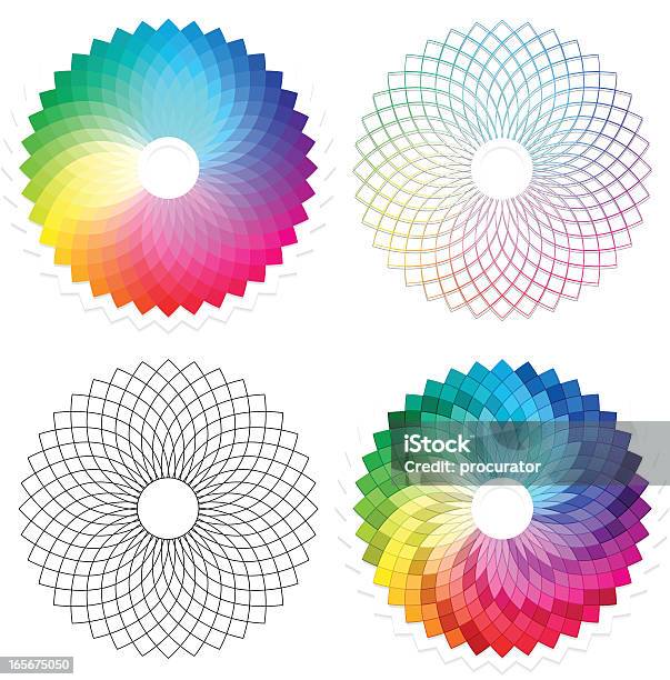 Abstrait Spectre Fleur Vecteurs libres de droits et plus d'images vectorielles de Guilloché - Guilloché, Motif, Abstrait