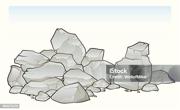 Ilustración de Pila De Escombros Y Basura y más Vectores Libres de Derechos de En ruinas - En ruinas, Escombros, Geografía física