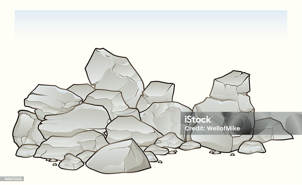 礎石とゴミの山 - イラストレーションのロイヤリティフリーベクトルアート