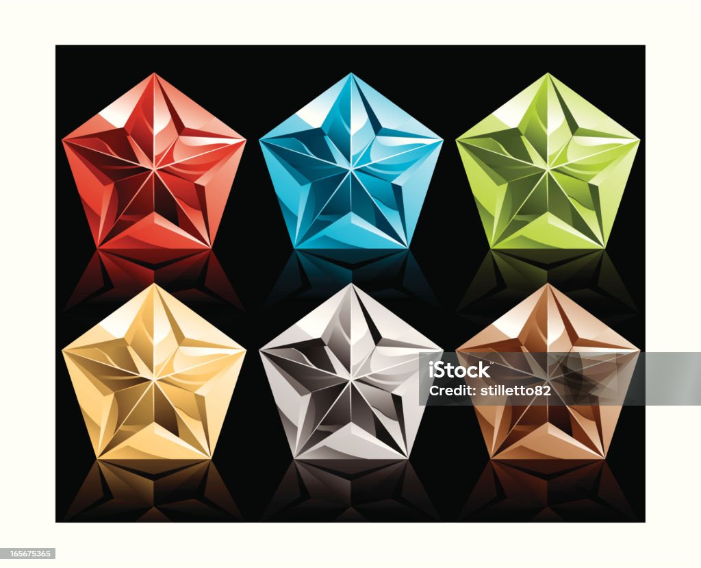 metallic Pentagone - clipart vectoriel de Jade - Gemme libre de droits