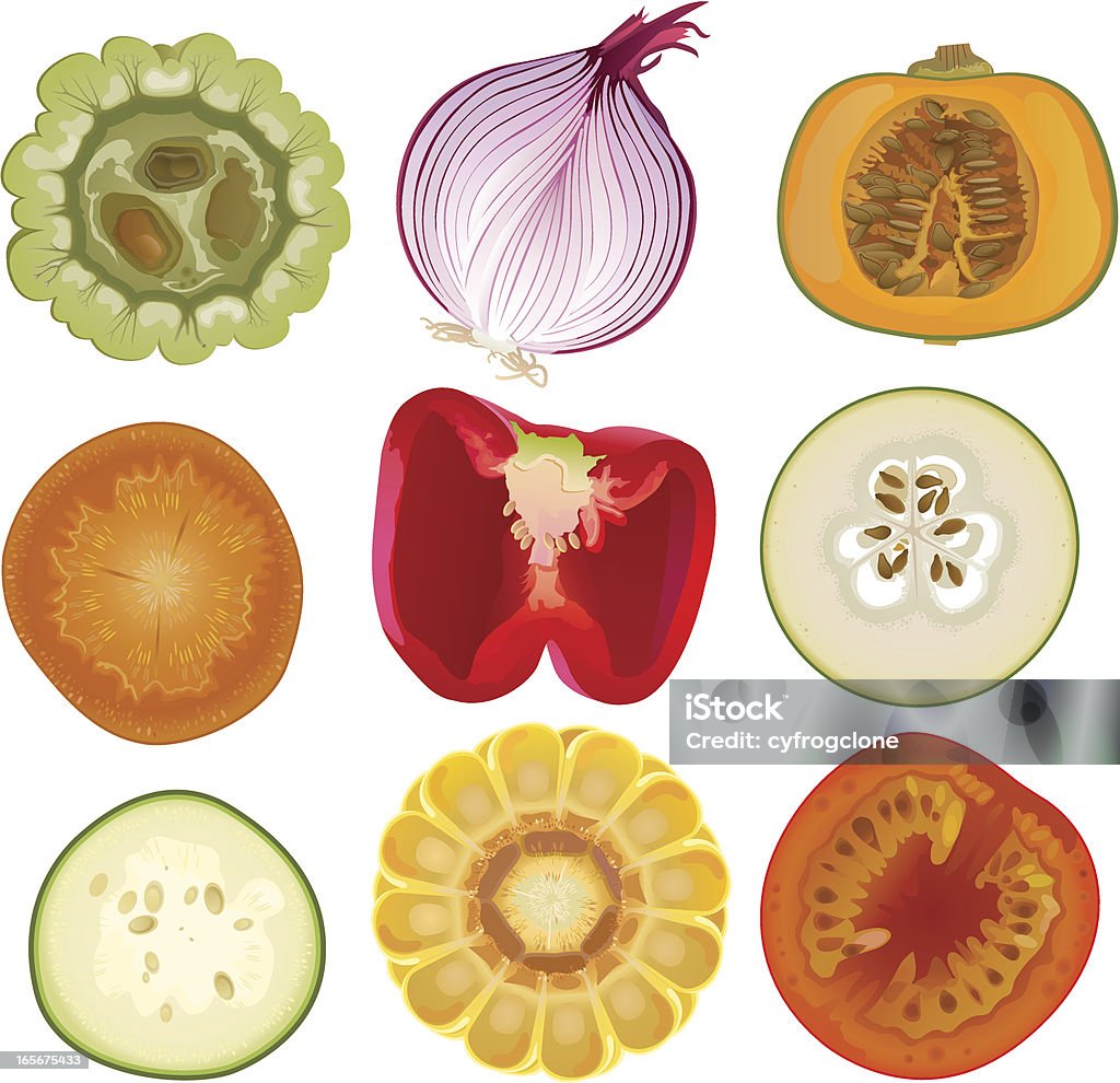 Légumes Core - clipart vectoriel de Oignon espagnol libre de droits