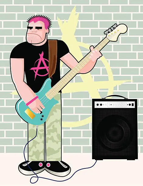 Vector illustration of Punk