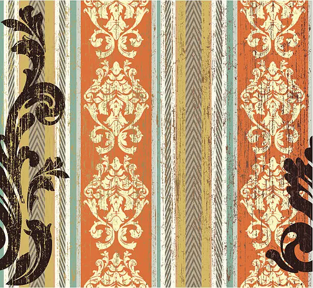 Vector illustration of Victorian Wallpaper