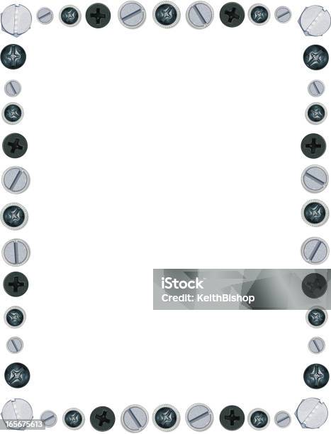 Vite Sfondo Di Telaio - Immagini vettoriali stock e altre immagini di Attrezzatura - Attrezzatura, Dado, Illustrazione