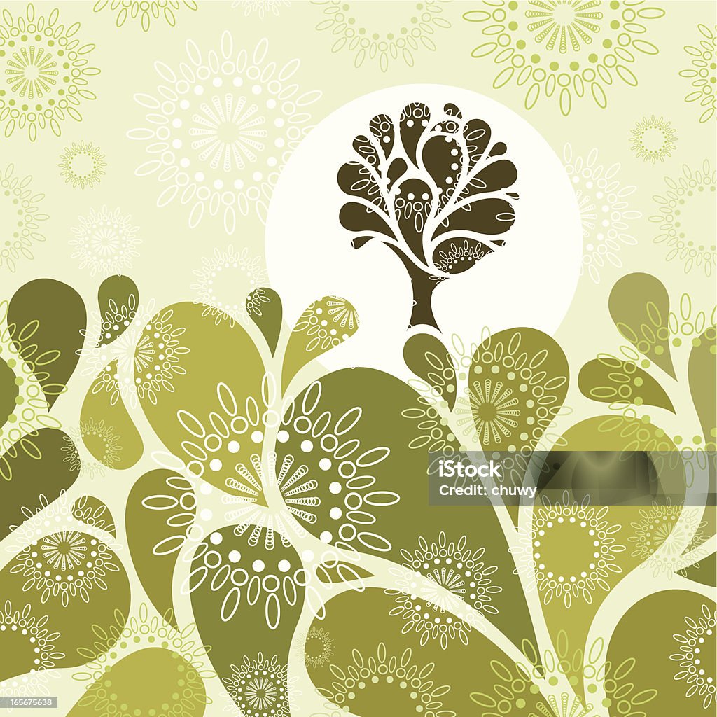 Arbre Vintage - clipart vectoriel de Abstrait libre de droits