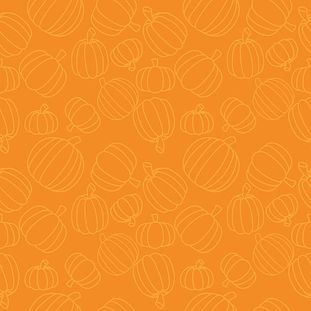 бесшовные pumpkins - pumpkin stock illustrations