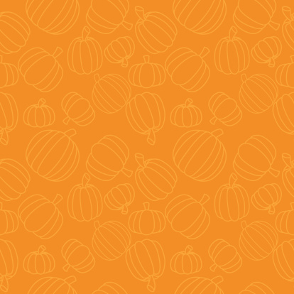 A seamless vector pumpkin pattern.