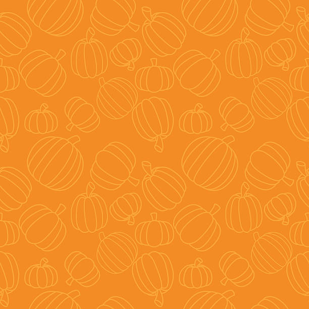Seamless Pumpkins A seamless vector pumpkin pattern. pumpkin stock illustrations