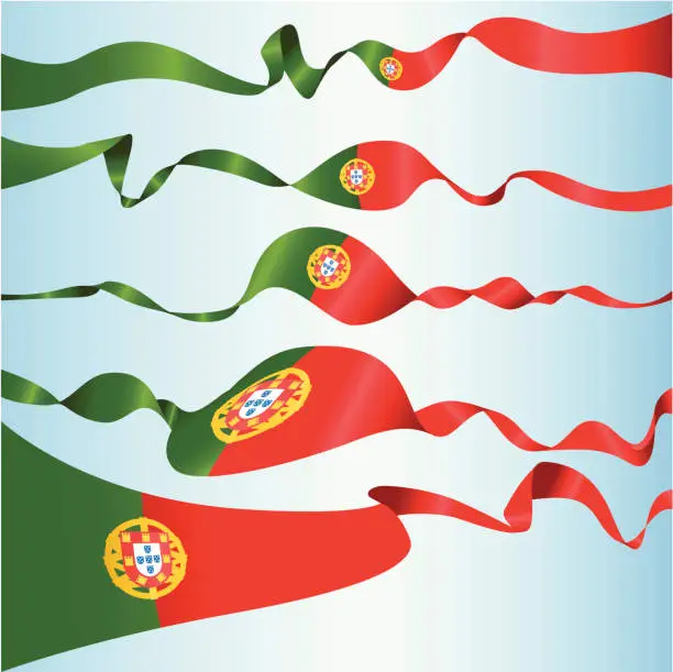 Vector illustration of Portuguese Banners