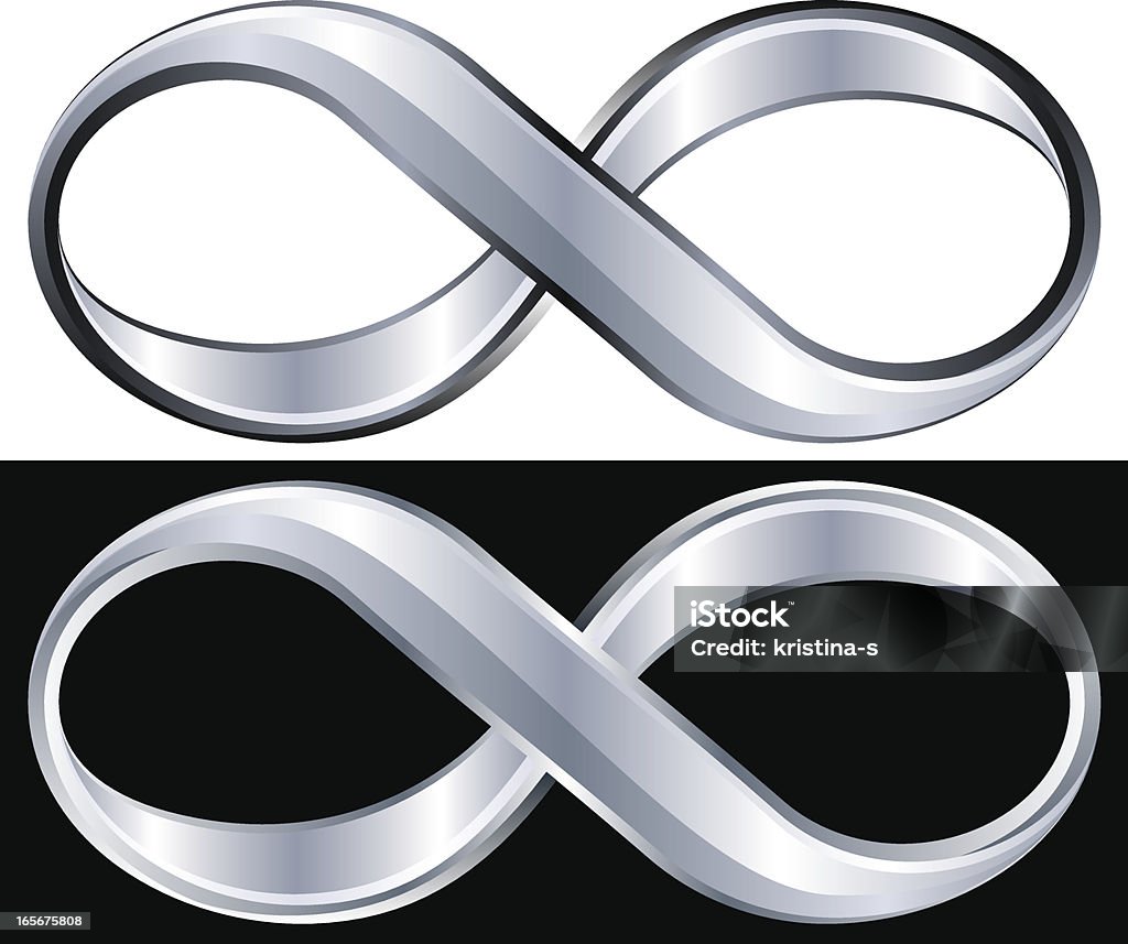 Metallic Infinity Signs Metallic Infinity Symbol Stock Illustration - Download Image Now ...