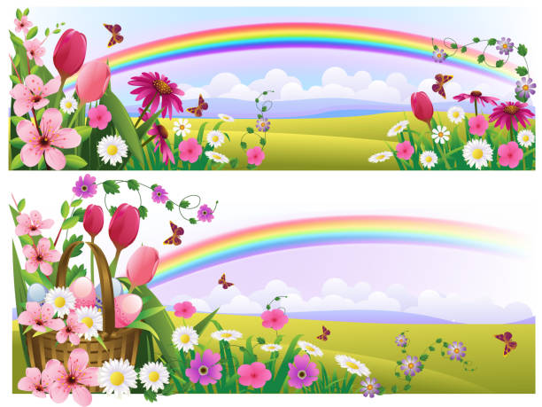 Beautiful Spring and Easter Backgrounds Self illustrated Beautiful Spring and Easter Backgrounds, all elements are in separate layers and grouped,very easy to edit. Used mesh tool in the background. Please visit my portfolio for more options. Please see more related images on these lightboxes: http://i1136.photobucket.com/albums/n483/Nagendra_art/easter.jpg?t=1291448607 grass vector meadow spring stock illustrations