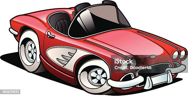 Classic Sports Car Stock Illustration - Download Image Now - Hot Rod Car, Convertible, Car