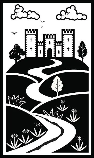 Vector illustration of Castle two