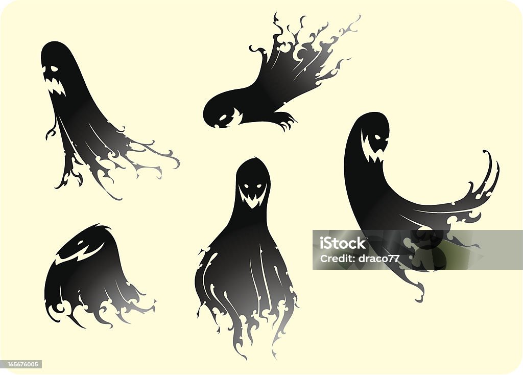 Ghost Silhoutte de - arte vectorial de Abstracto libre de derechos