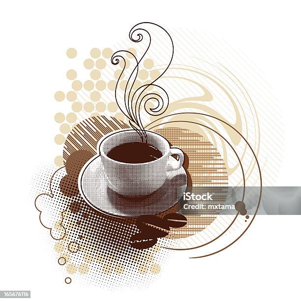 Café - Arte vetorial de stock e mais imagens de Café - Bebida - Café - Bebida, Castanho, Chávena de Café