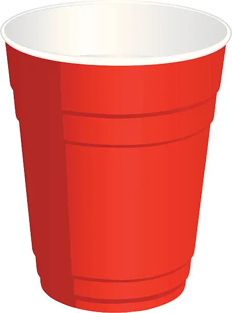 Vector illustration of party cup
