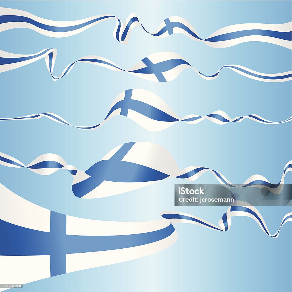 Banners finlandesa - Vetor de Azul royalty-free