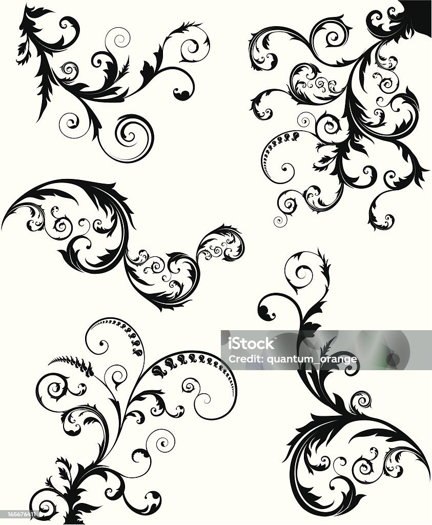 Swirls - Grafika wektorowa royalty-free (Bez ludzi)