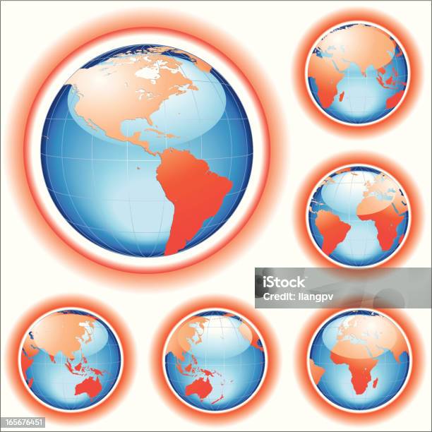 Warmimg Globale - Immagini vettoriali stock e altre immagini di Carta geografica - Carta geografica, Concetti, Globo terrestre