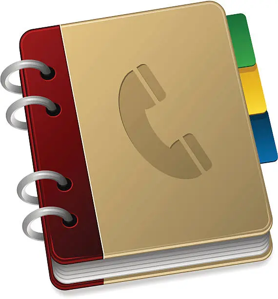 Vector illustration of Phone Book