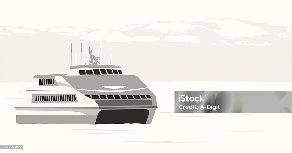 Alaska - clipart vectoriel de Ferry libre de droits
